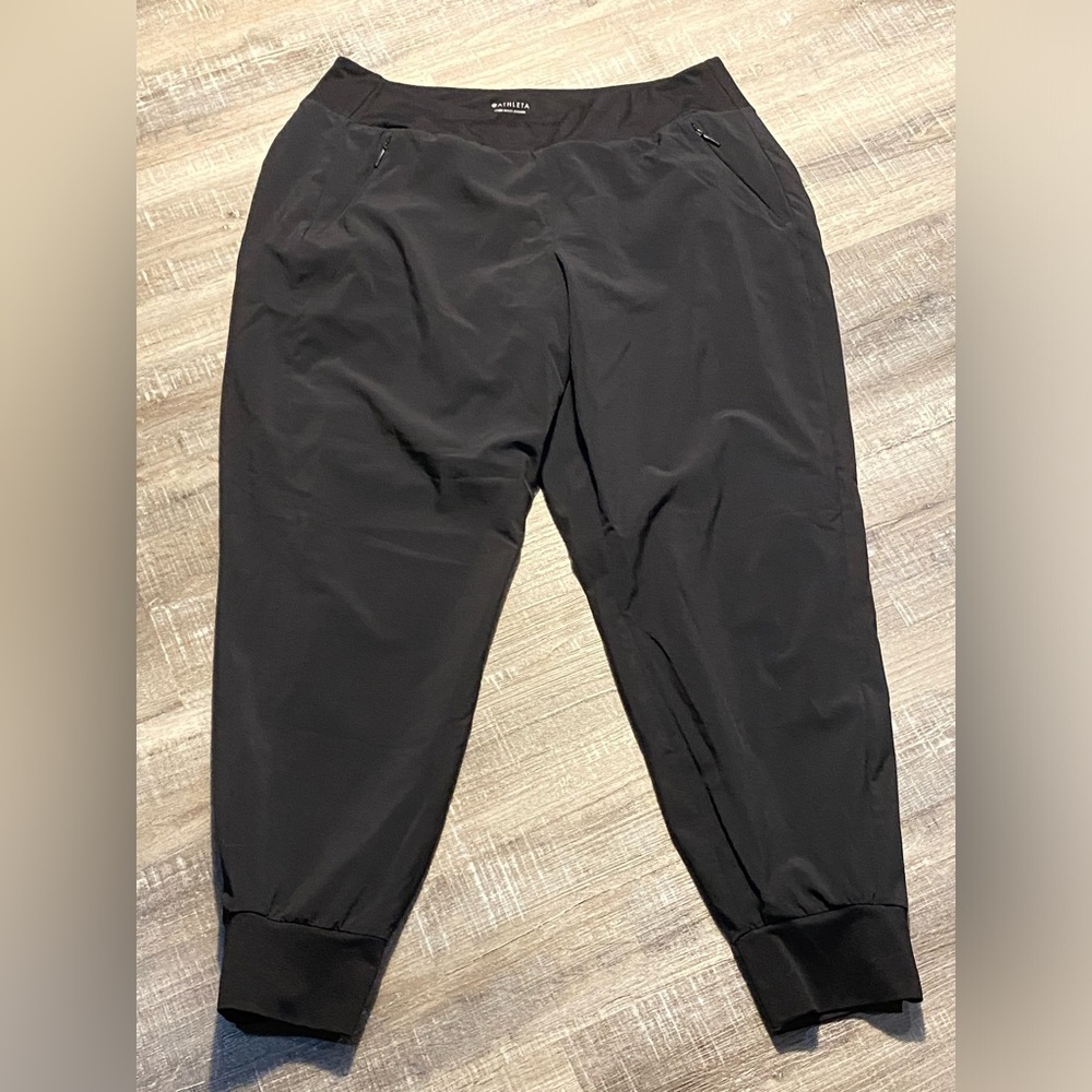 Athleta Black‎ Solo Lined Joggers Size 14